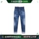 香港直邮Dsquared2 腰带环牛仔长裤 S74LB1393S30342