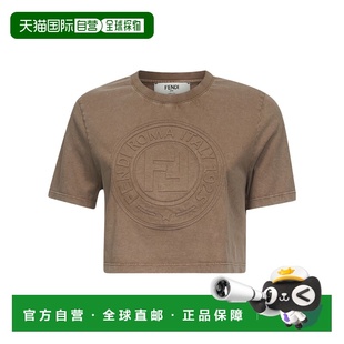 crov Women 香港直邮FENDI 圆领T恤