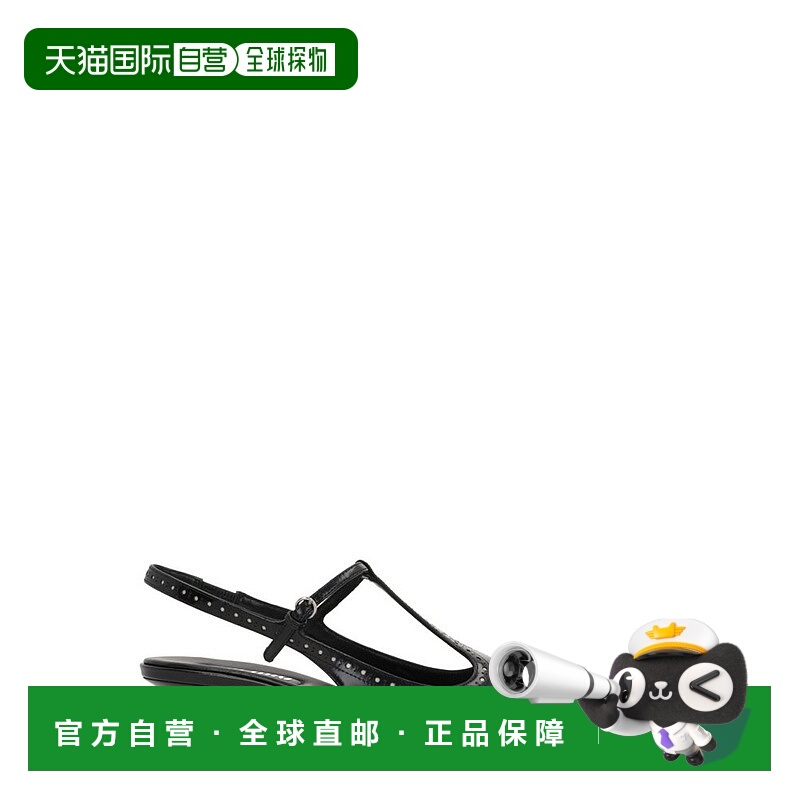 1h可退 香港直邮Miu Miu 缪缪 女士 露跟 T 型帶高跟鞋 5I309E055