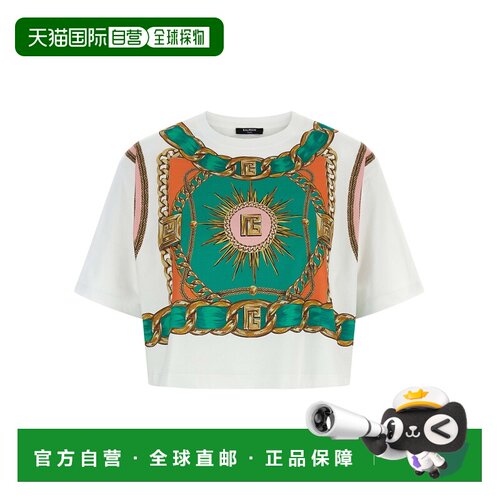 1h可退 香港直邮BALMAIN 女士T恤 FF1EE020GF01GSR AW2025 花色