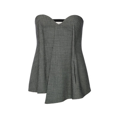 美国直邮magda butrym 女士 羊毛混纺抹胸上衣 grey灰色 舒适时尚