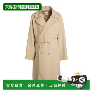 1h可退 香港直邮Sandro 男士 双排扣大衣 beige米色 舒适时尚