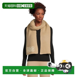 1h可退 香港直邮Ugg 女士 手工粗框罗纹围巾