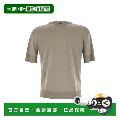 1h可退 香港直邮HERNO 女士T恤 JG000223D520562600 SS2026 灰色