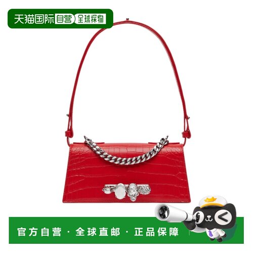 香港直邮ALEXANDER MCQUEEN 女士 Jewelled迷你手【付后1h可退】