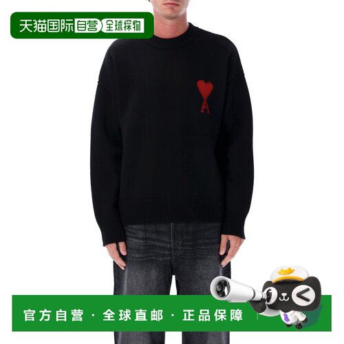 1h可退 香港直邮Ami Paris 男士 Ami Ami De Coeur 巴黎羊毛毛衣
