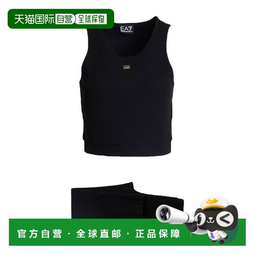 香港直邮Ea7 女士 Outfit 运动运动装 black黑色 舒适时尚背心