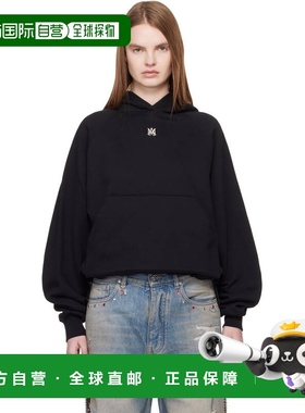 香港直邮AMIRI 女士 黑色 MA Drop Shoulder 连帽衫 AWTOJR1018