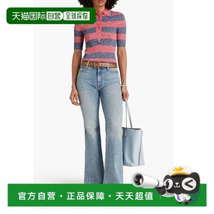 香港直邮ZIMMERMANN 5630THIG 女士 条纹罗纹针织Polo衫
