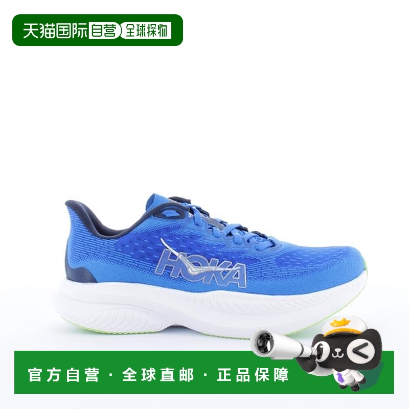 自营欧洲直邮HOKA MACH 6 男士蓝色透气跑鞋新款网布科技户外鞋