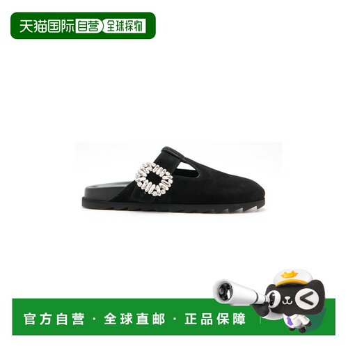 1h可退 香港直邮ROGER VIVIER 罗杰 维维亚 女士 Slidy Viv 绒面