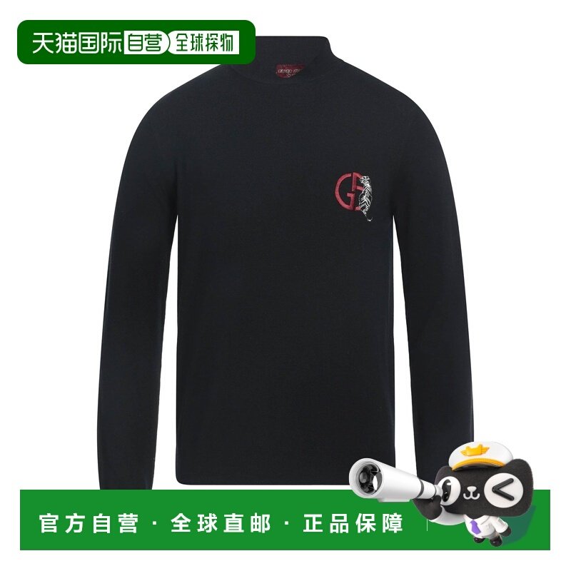 1h可退 香港直邮armani 阿玛尼 男士 高领上衣 black黑色 舒适时,男装,针织衫/毛衣,淘宝优惠券,粉丝福利购,淘宝优惠卷