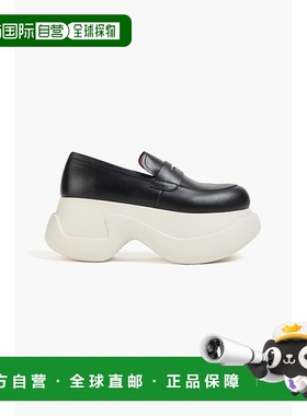 香港直邮Marni 玛尼 女士 皮质防水台乐福鞋 MOMS004108P5088