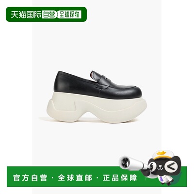 香港直邮Marni 玛尼 女士 皮质防水台乐福鞋 MOMS004108P5088单鞋