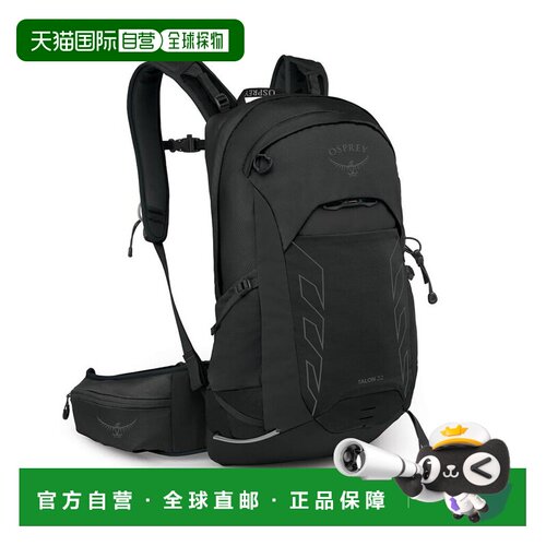 自营欧洲直邮OSPREY小鹰 Talon™ 22 Extended Fit男士黑色尼龙徒
