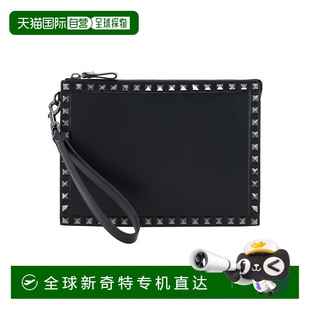 3Y0P0U47ACV 99新未使用 香港直邮Valentino 铆钉提手手拿包
