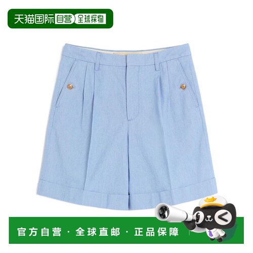 香港直邮Valentino 卷边牛仔百慕大短裤 VDD04BAY3