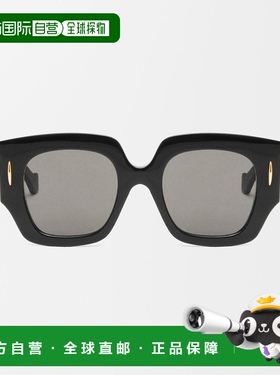 自营1h可退 欧洲直邮LOEWE/罗意威女士黑色醋酸纤维休闲时尚太阳