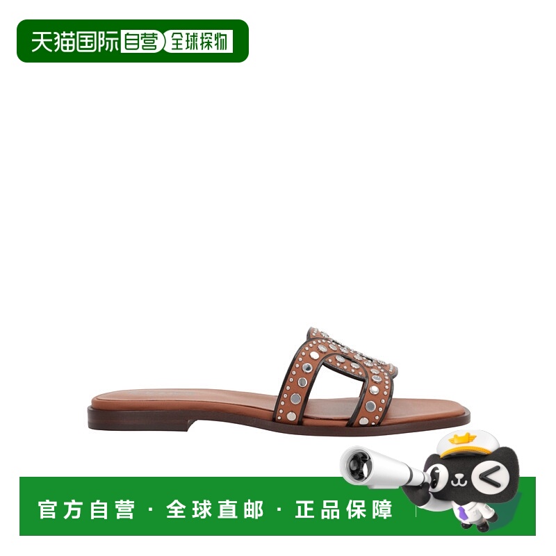 香港直邮Tod's 方头饰钉平底凉鞋 XXW70K0HZ50MID