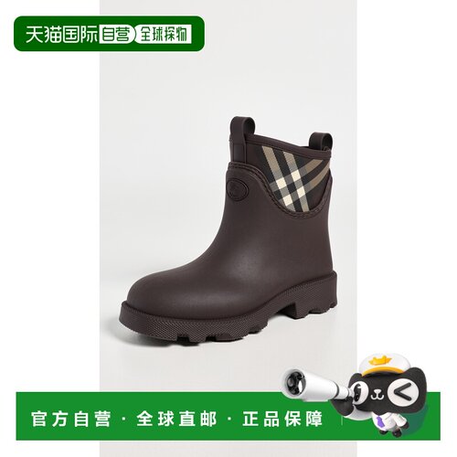 1h可退 香港直邮Burberry 巴宝莉 女士 Marsh 橡胶图章低帮靴子
