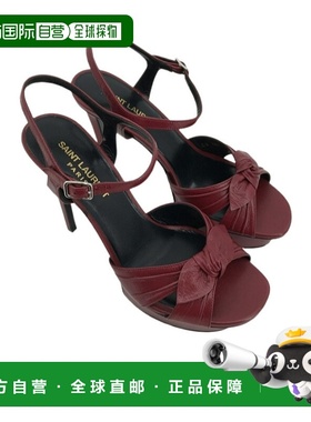 香港直邮Saint Laurent 徽标高跟凉鞋 385297AKP00