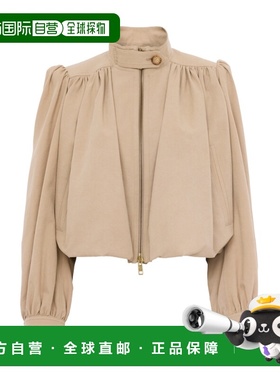 1h可退 香港直邮Chloe 褶裥圆领夹克 CH26SVE20140