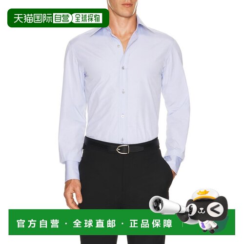 1h可退 美国直邮Tom Ford 汤姆 福特 男士 府绸合身衬衫 HLBC01CG