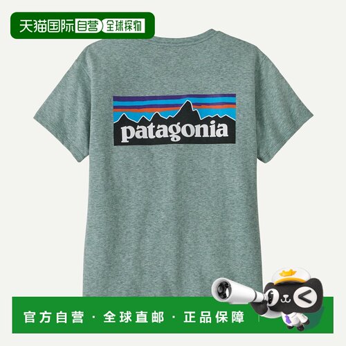 欧洲直邮Patagonia 巴塔哥尼亚 女式 P-6 Logo Responsibili-Tee®