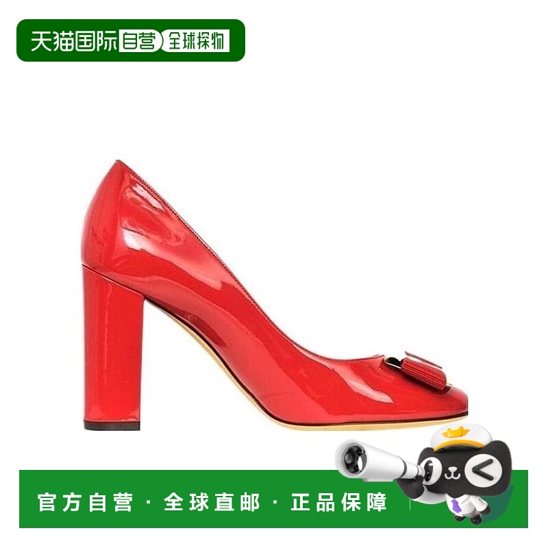 香港直邮Salvatore Ferragamo 蝴蝶结高跟鞋 0591076NINNA85