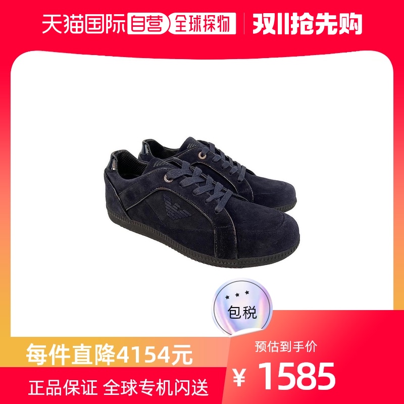 香港直邮Emporio Armani 徽标休闲运动鞋 X4X102XB828阿玛尼