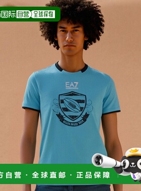 香港直邮EA7 Emporio Armani 圆领徽标T恤 2738225P217阿玛尼短袖