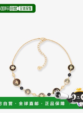 1h可退 香港直邮DIOR 迪奥 女士 D-Luck finishes 金属金色项链 N