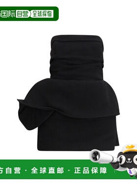 1h可退 香港直邮magda butrym 女士 无肩带迷你连衣裙 160426BLAC