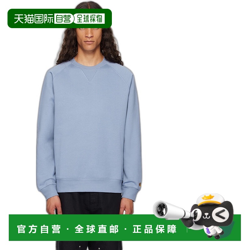 1h可退 香港直邮CARHARTT WIP 男士 蓝色 Chase 套头衫 I033660