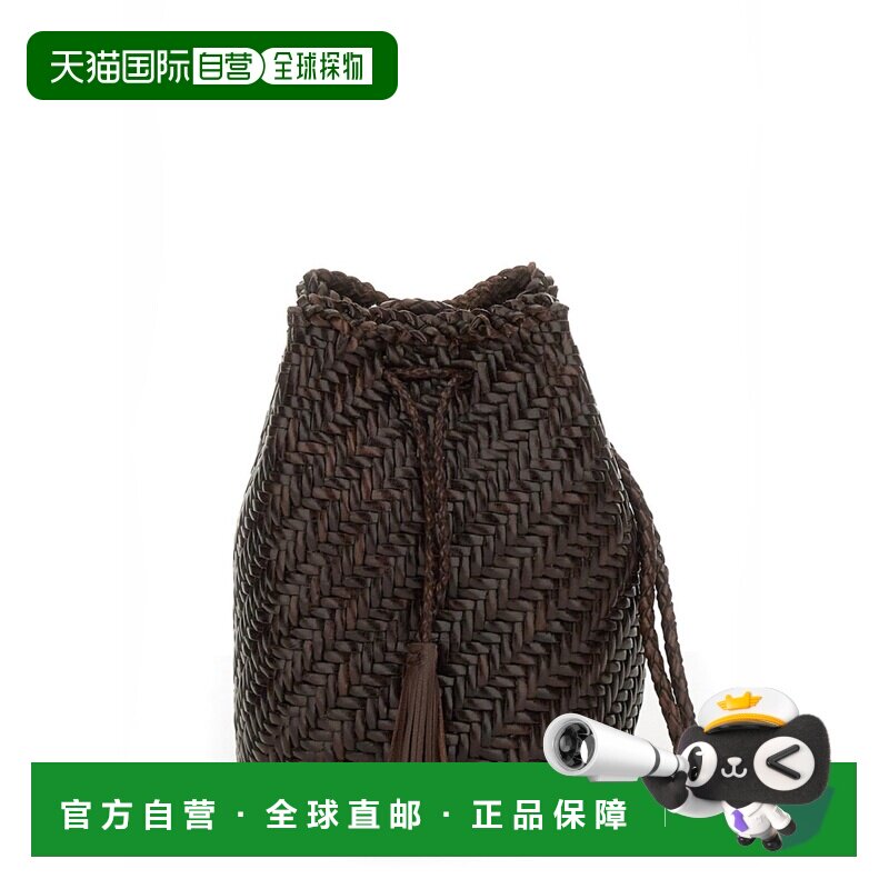 香港直邮DRAGON DIFFUSION 女士 BORSA POMPOM JUMP 双褐色手拿包