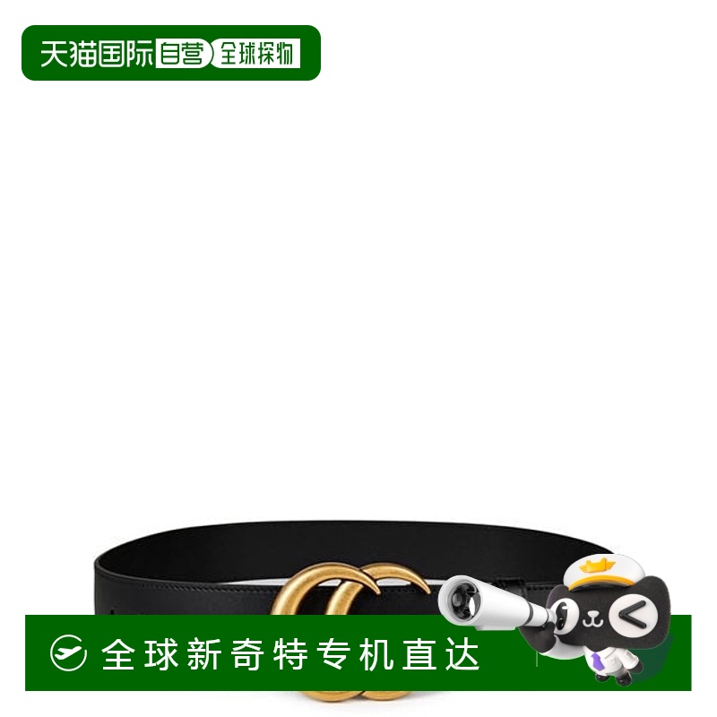 1h可退 香港直邮Gucci 古驰 女士 Marmont 素色皮革皮带
