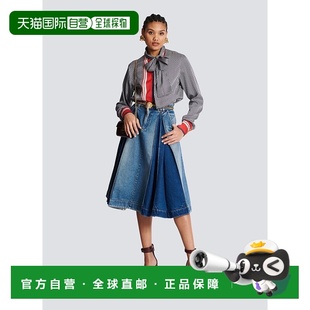 shirt print with bow BF1HU125XG 香港直邮Balmain collar Scarf