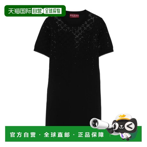 1h可退 Gucci 饰有GG水晶连衣裙 852066XKFB3