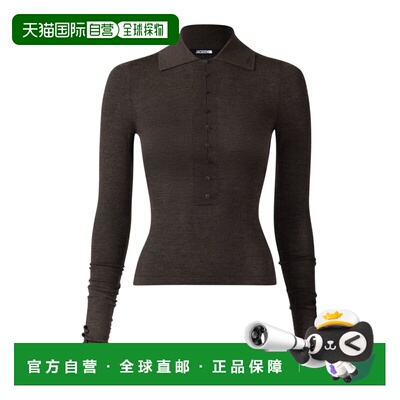 香港直邮Jacquemus 美利奴长袖 Polo 衫 POW00806AK00145针织上衣