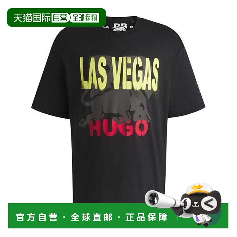 1h可退 香港直邮HUGO 雨果 男士 Las Vegas Special Artwork T恤