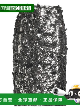 1h可退 香港直邮Blumarine 蓝色情人 女士 中长半身裙 metal金属