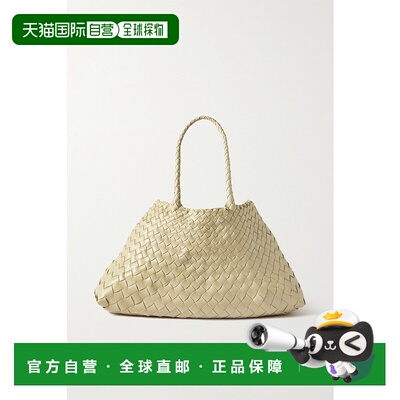 香港直邮DRAGON DIFFUSION 女士 Santa Croce 编织皮革大号手提包