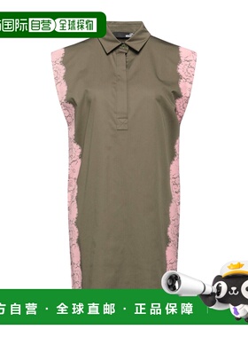 香港直邮moschino 爱莫斯奇诺 女士 中长连衣裙 green绿色 舒适时