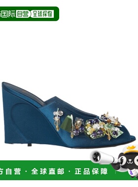 1h可退 香港直邮Fendi 露趾坡跟凉鞋 8R8810AY9M