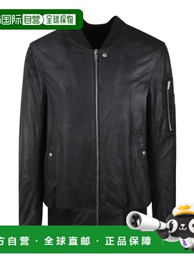 香港直邮Rick Owens 长袖皮夹克 RU02D6789LBA