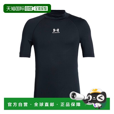 1h可退 香港直邮Balenciaga X Under Armour 男士 T恤 black黑色