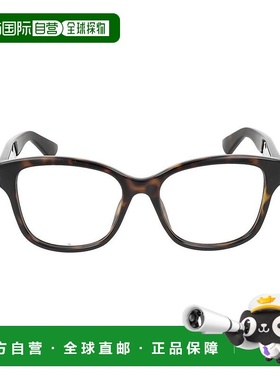 1h可退 香港直邮Gucci 古驰 女士 徽标平光镜 GG1340O black黑色