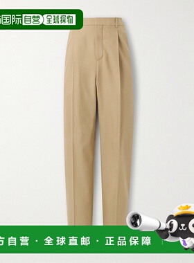 香港直邮Saint Laurent 圣罗兰 男士 羊毛华达呢高腰裤 821899Y40