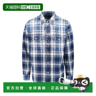 1h可退 香港直邮Dsquared2 二次方 男士 閃亮復古襯衫 S74DM0957D