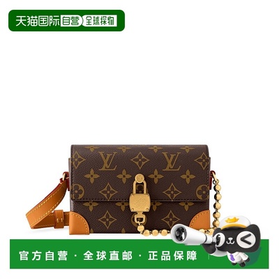 自营欧洲直邮LV/路易威登 Steamer Wearable男士棕色老花帆布单肩